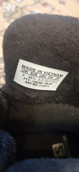 Ghete Salomon marimra 36 2/3