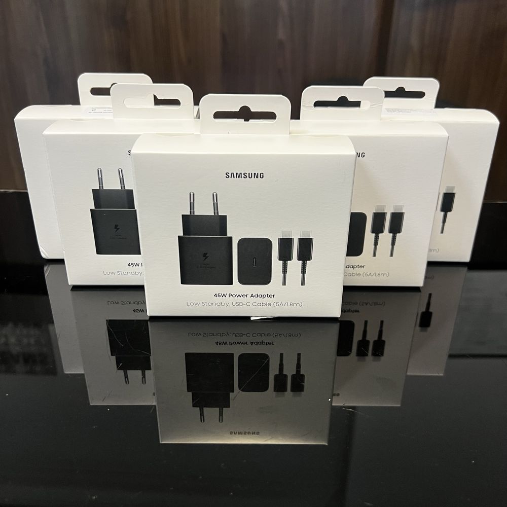 Samsung PD 45W Wall Charger (EP-T4511XBE) and USB-C Cable зарядно