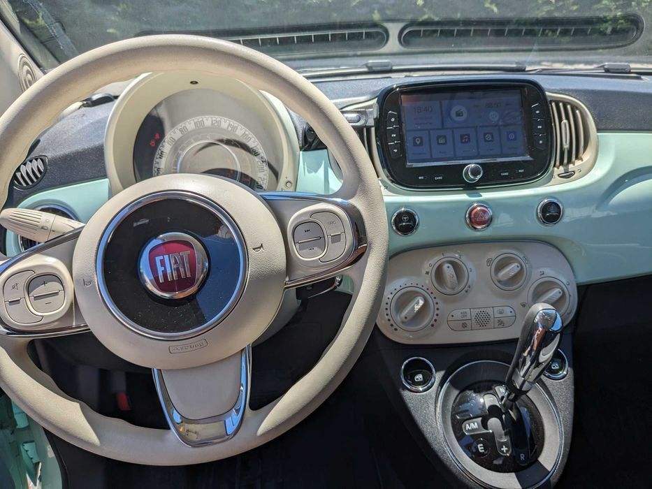 Fiat 500 / 1.2 69cp / Automat / 2019 /  53893 km