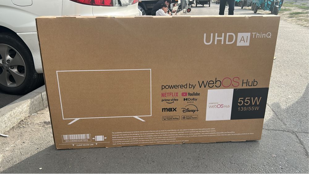 Продам телевизор вебос 55 размер