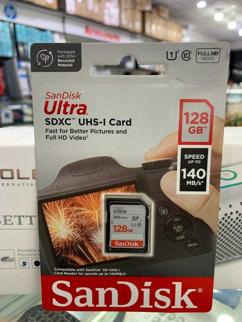 Карты памяти SanDisk Ultra® SDHC™/SDXC™ UHS-I 16/32/64/128 GB