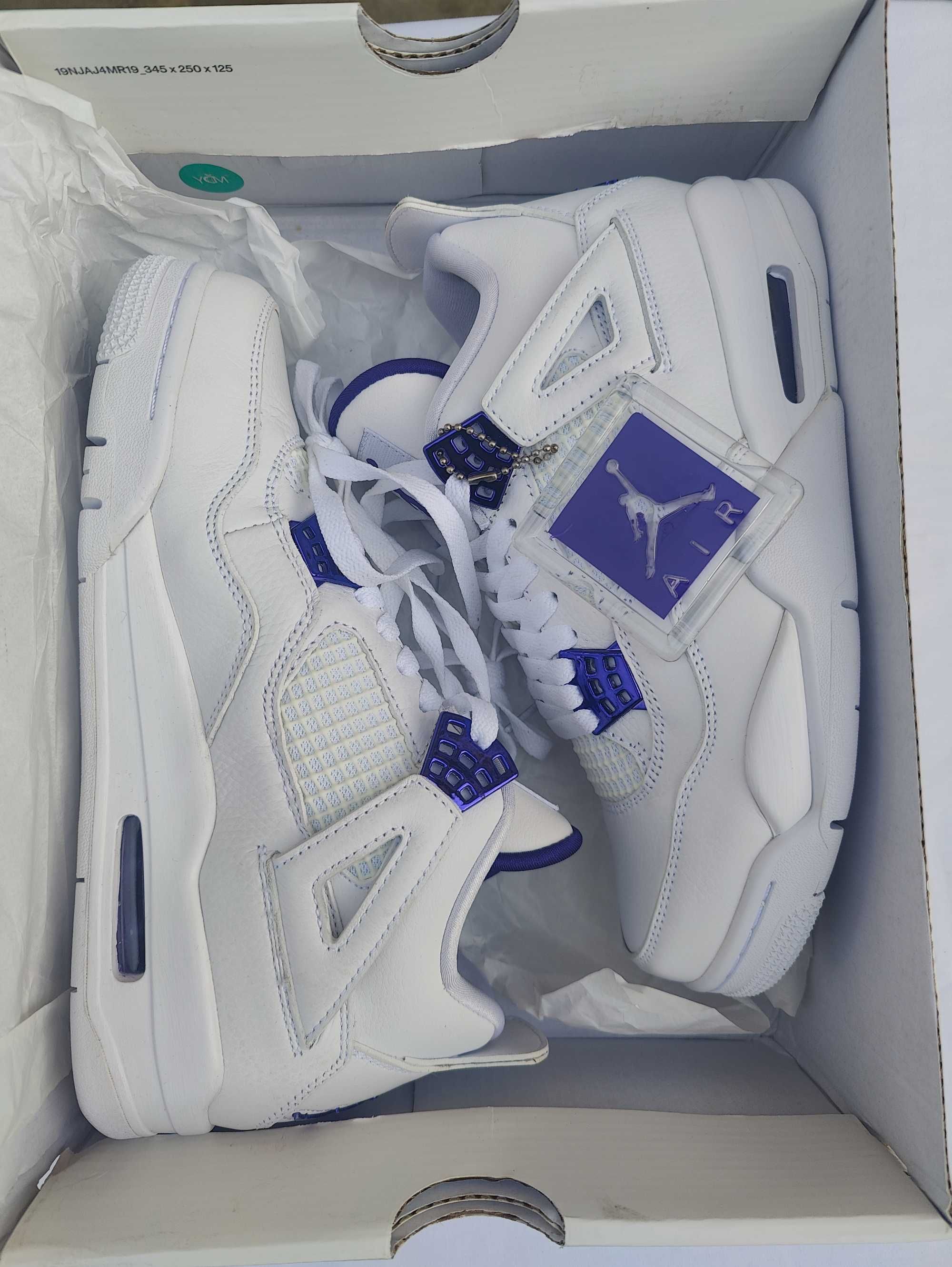 Air Jordan 4 Retro white/court purple nr 40.5