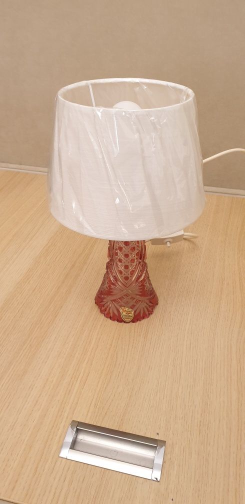 Lampa veioza vintage colectie cristal Joska Bodenmais Germania 1960