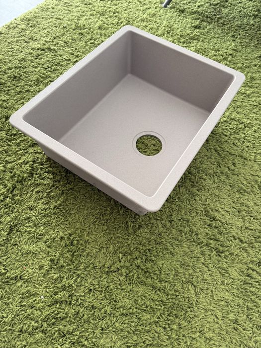 Chiuvetă încorporată Ikea - 1 cuvă, gri-bej compozit cuarţ, 56x46 cm