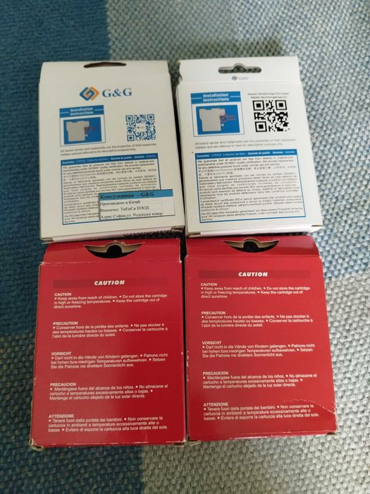 Пълнители за принтер Brother, 4 цвята, нови неотворени