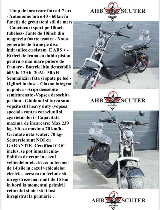 Scutere electrice varinata nou