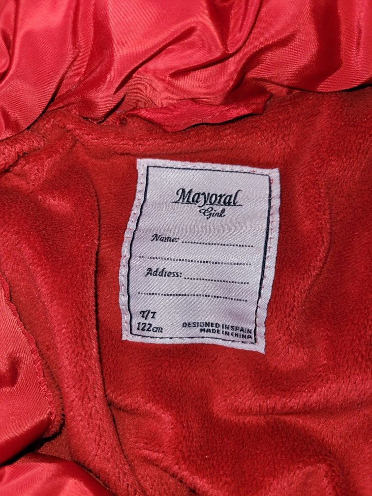 Червено яке Mayoral, 122см.
