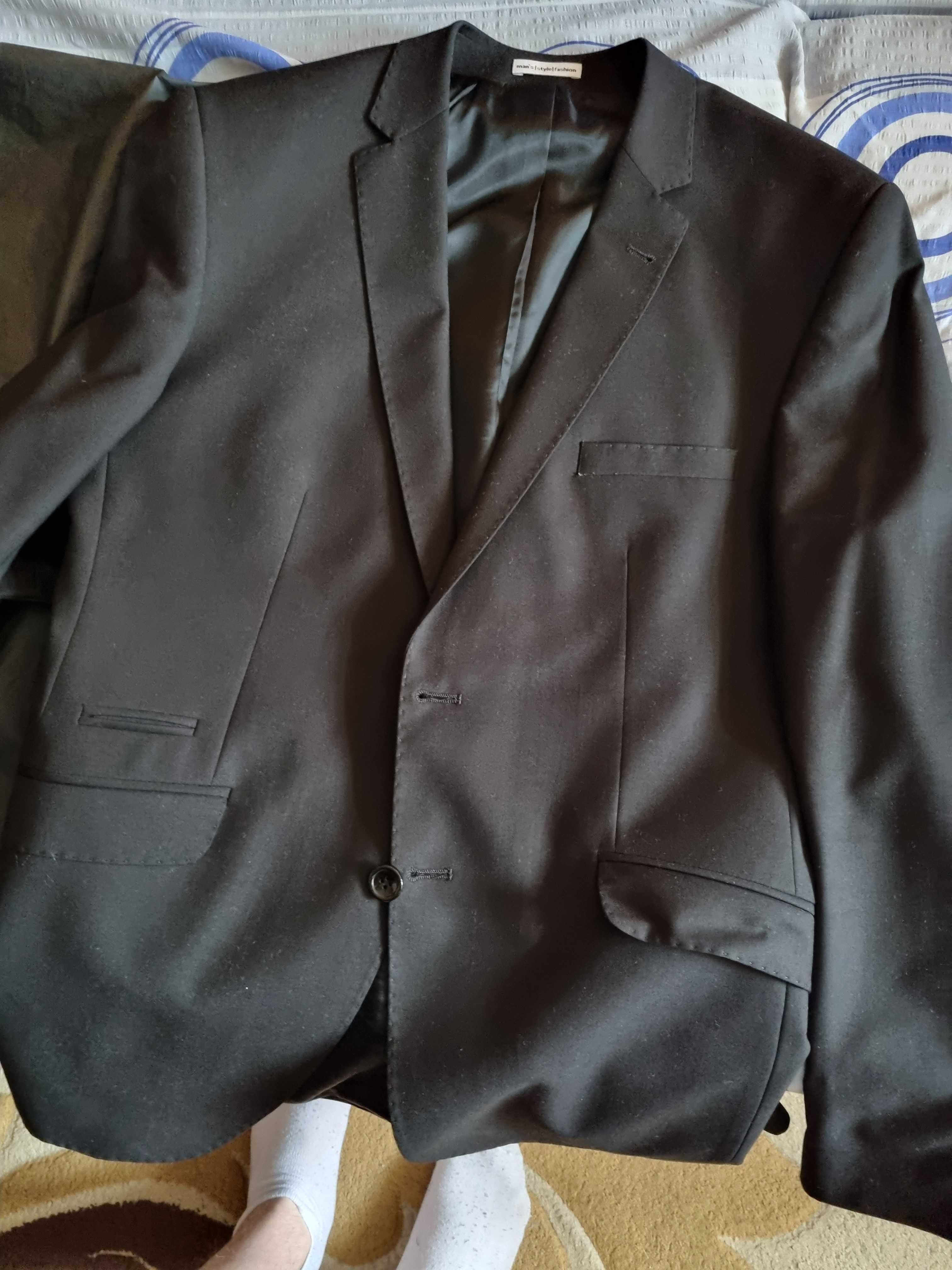 Costum evenimente + Vesta + Pantalon -  marimea 54 (XL), negru
