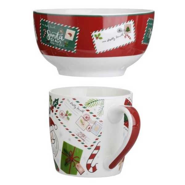 Комплект коледна чаша и купа Mercado Trade, Различни модели