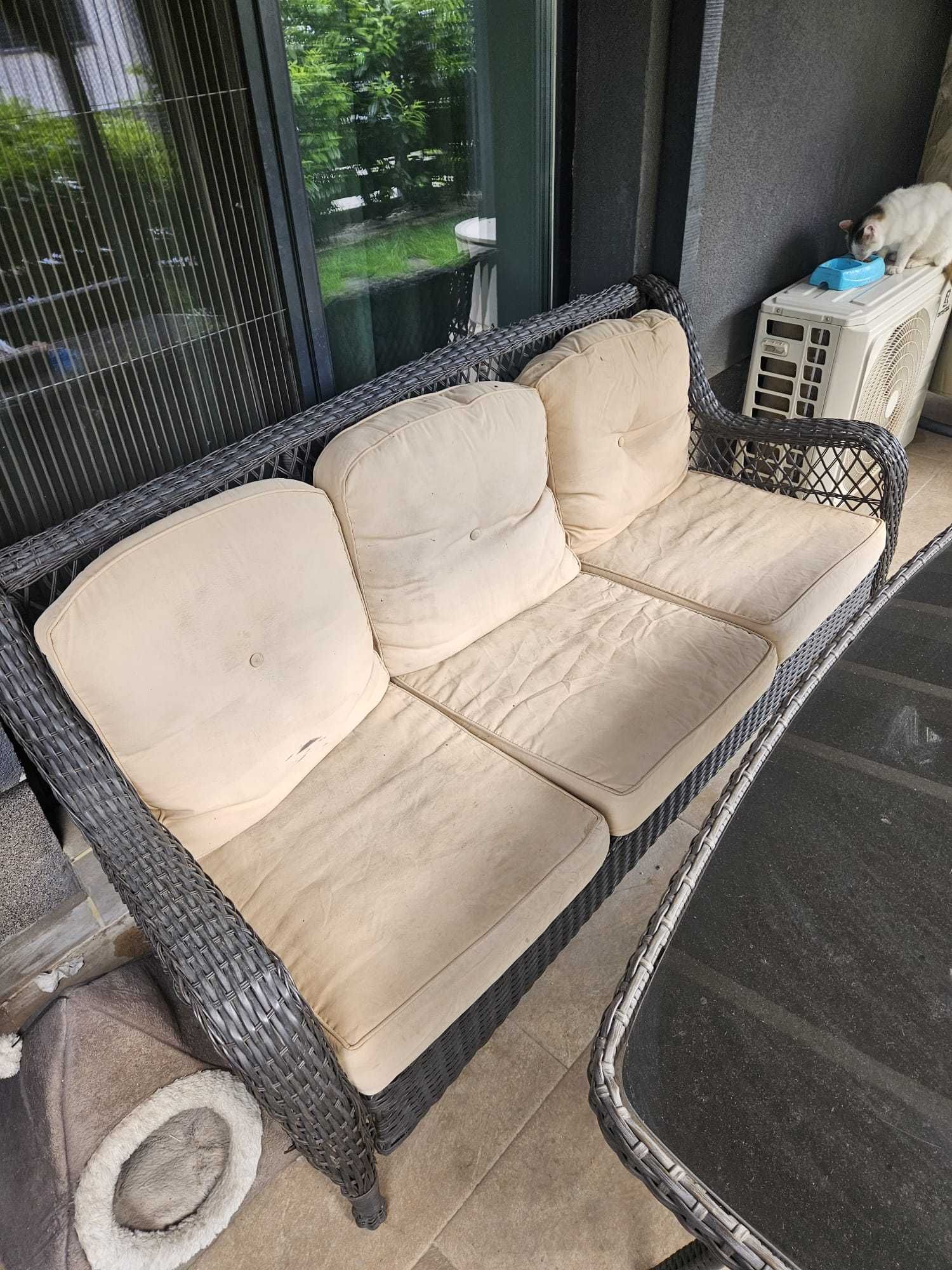 Mobilier de gradina/terasa. Canapea si masa de exterior