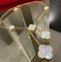 Van Cleef & Arpels VCA Gold 6 Magic Mother Pearl Alhambra Дамско Колие