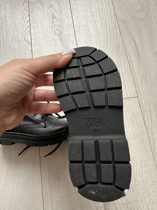 Зара Zara черни детски кубинки боти момче р.24