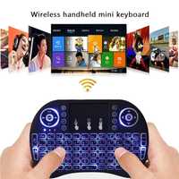 Tastatură mini cu touchpad și bateria acumulator Integrată Și LED-uri