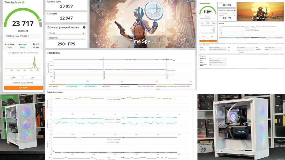 PC i9 14900K Aio 420MM RTX 4070 Ti Aorus Elite 32gb 6400mhz RM1000
