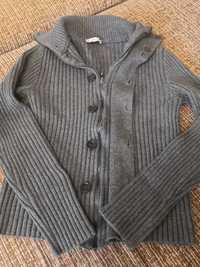 Jacheta cu fermoar lana 100%