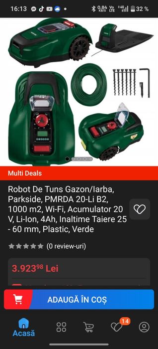 Robot Parkside modelul pentru 1000 mp
