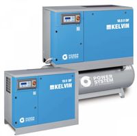 Compresor NOU Cu surub- Power System Kelvin 18.5 Kw-10 Bar - 500 L, DF