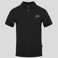 Оригинална мъжка поло тениска Plein Sport PIPS50499 в черно