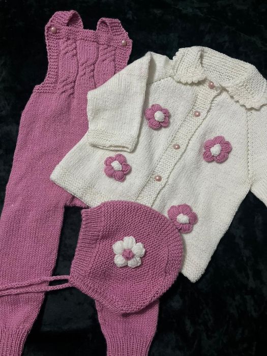 Детский комплект из пряжи Happy Kids. Ручная работа, турецкая пряжа, п