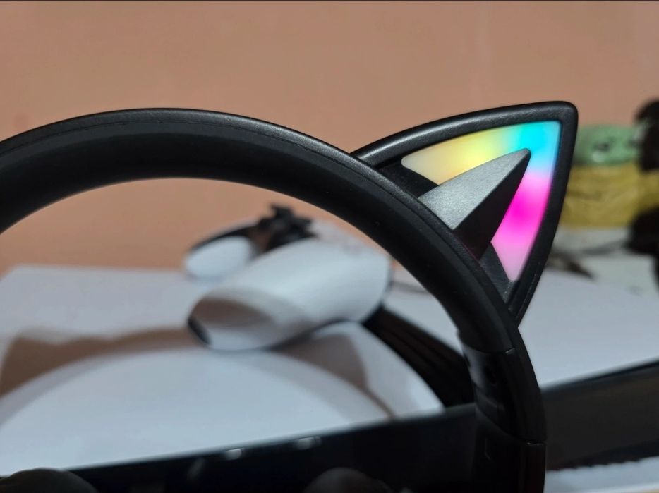 Onikuma K9 Over Ear casti gaming cu conexiune 3,5mm / USB Cat Ears