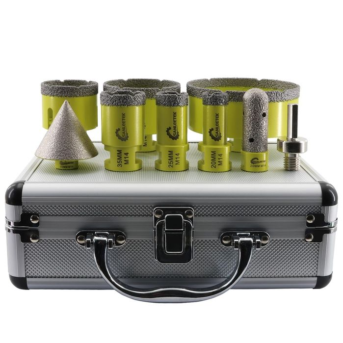 Set Profesional Burghie/Freze Diamantate Găurire Uscată 20-68mm