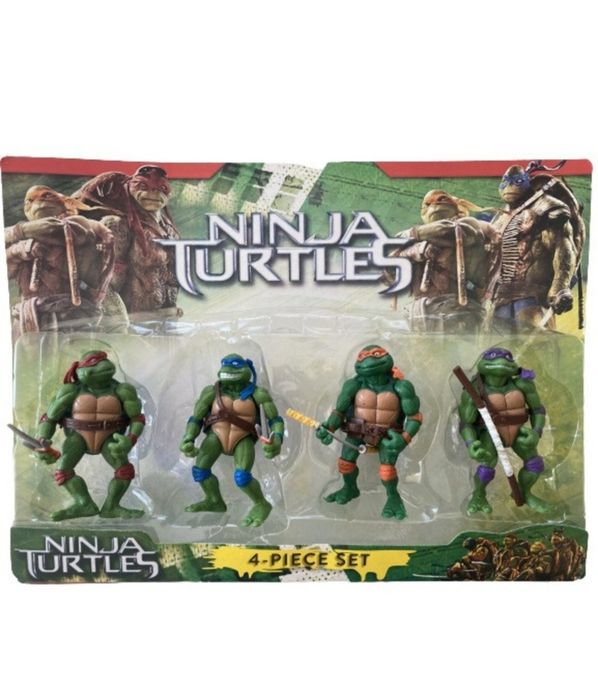 4броя Комплект фигурки Костенурките Нинджа с оръжия