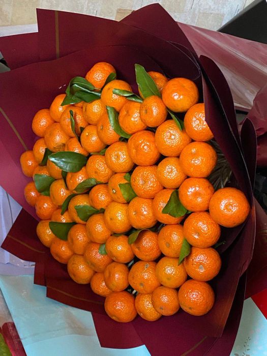 mandarinli buket shokalatli buket mandarin buket pul buket kapalak