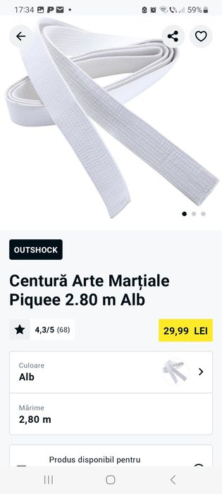 Kimono Karate 180cm