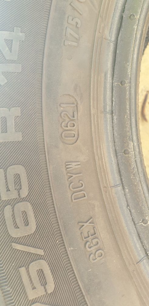 4 cauciucuri de vara 175 65 14 ,7mm creasta,dot 2023/2021, 125 lei/buc