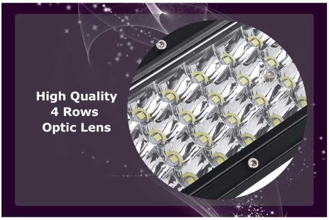 СУПЕР МОЩЕН Led Bar извит 105 См 696W 7D 12V 24V