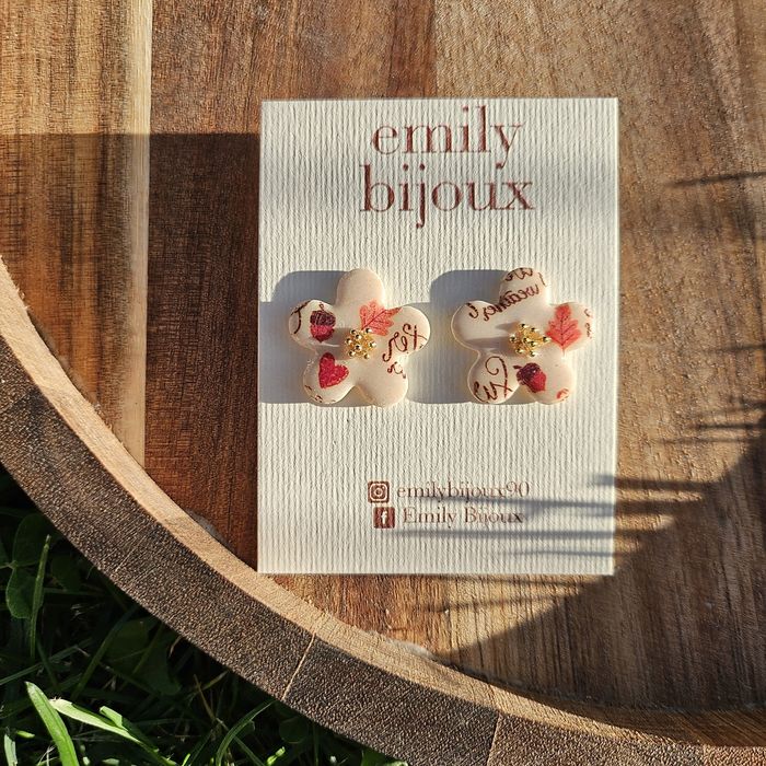 Cercei handmade din lut polimeric