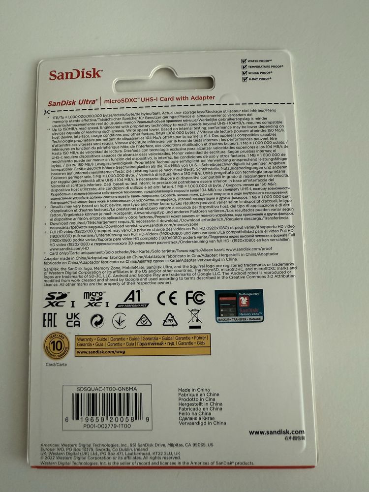 Microsd 1tb original San Disk