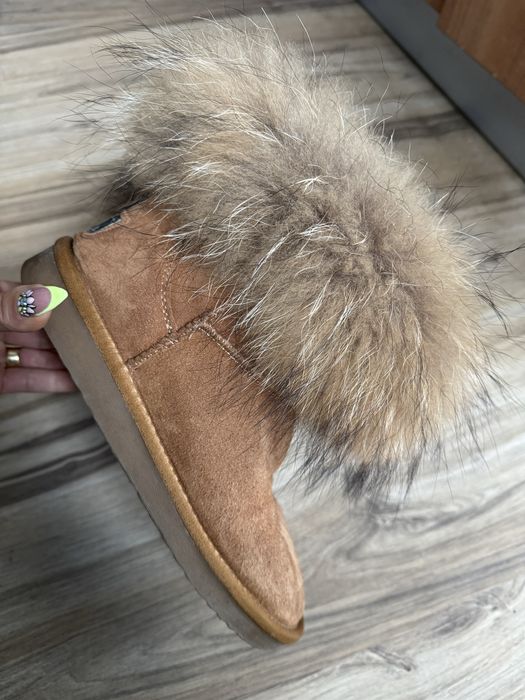 Страхотни кожени боти с естествен пух SDS ! 40 н