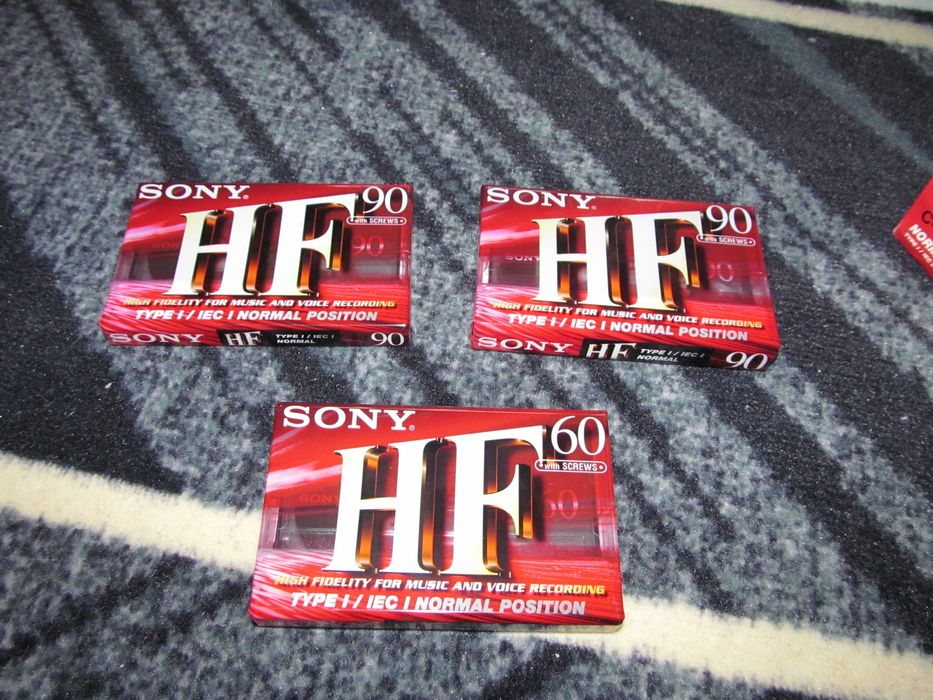 casete audio sigilate SONY HF de 60 sau 90 min