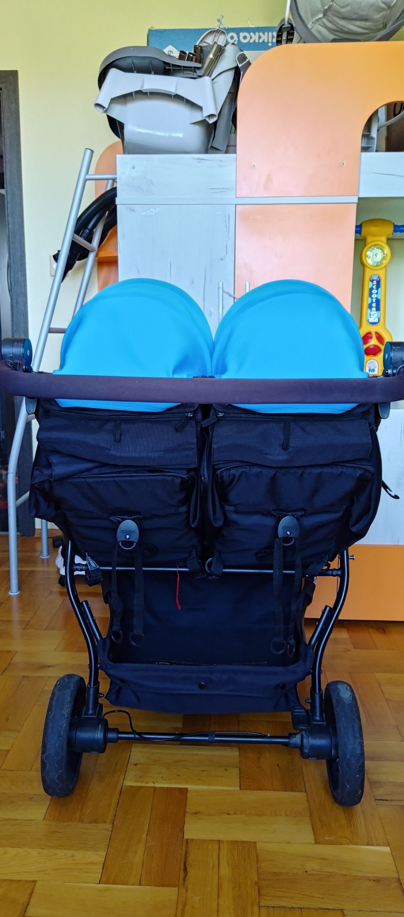 Количка за близнаци Baby monster easy twin 3 - пълен комплект
