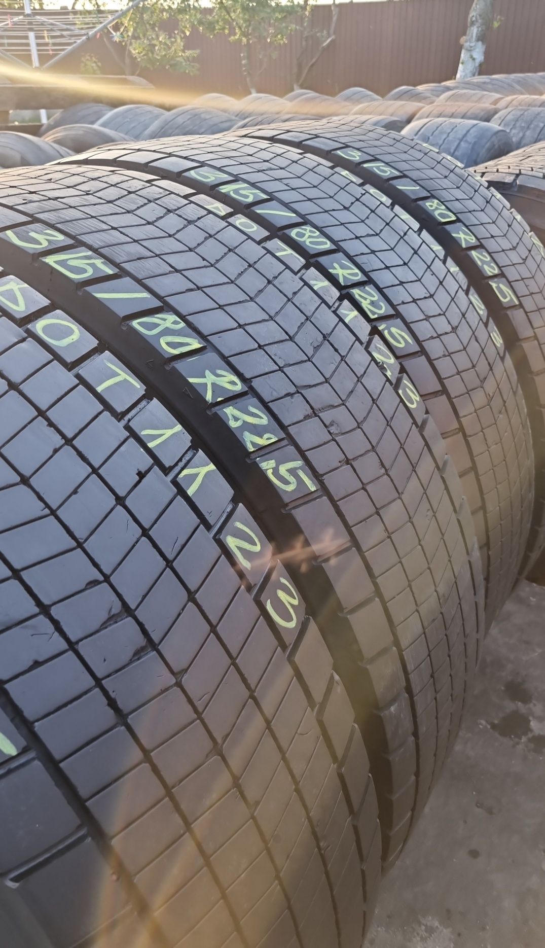 4 Anvelope Tractiune Continental 315/80 R22.5 Stare Impecabilă DOT1123