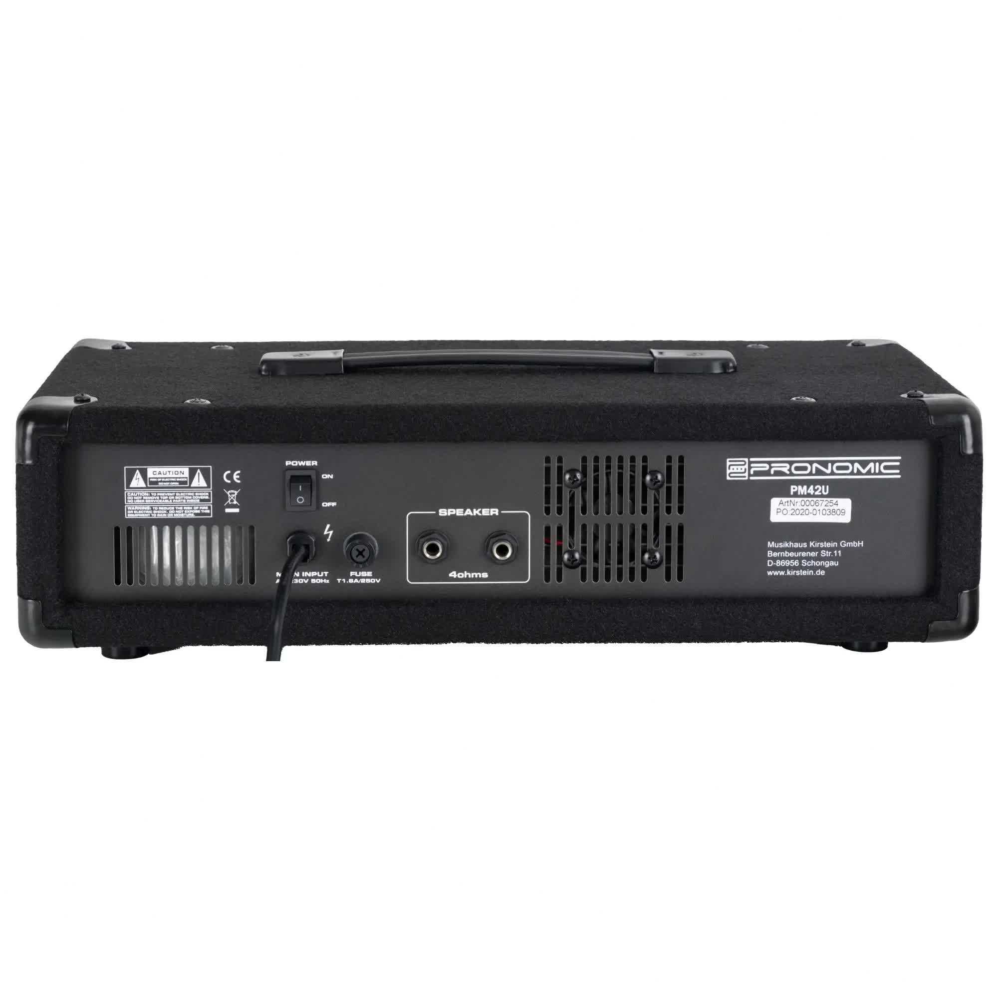Set Mixer Amplificat Pronomic PM-42 + boxe McGrey Festival15