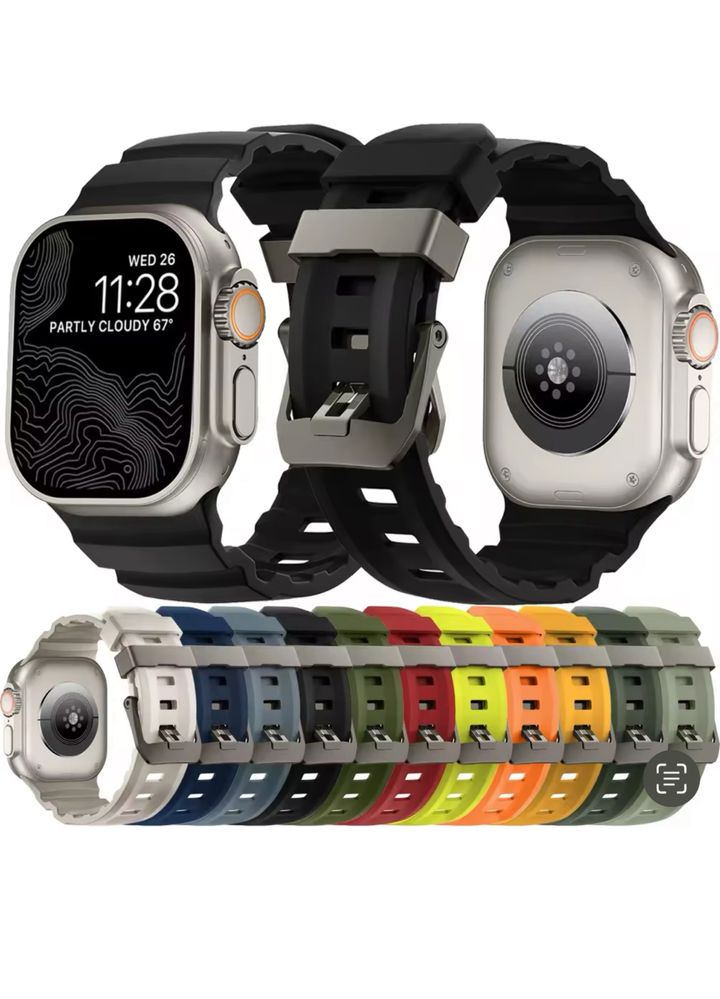 Curea Soft Silicon Lata Compatibila Ceas Apple Watch Husa Folie