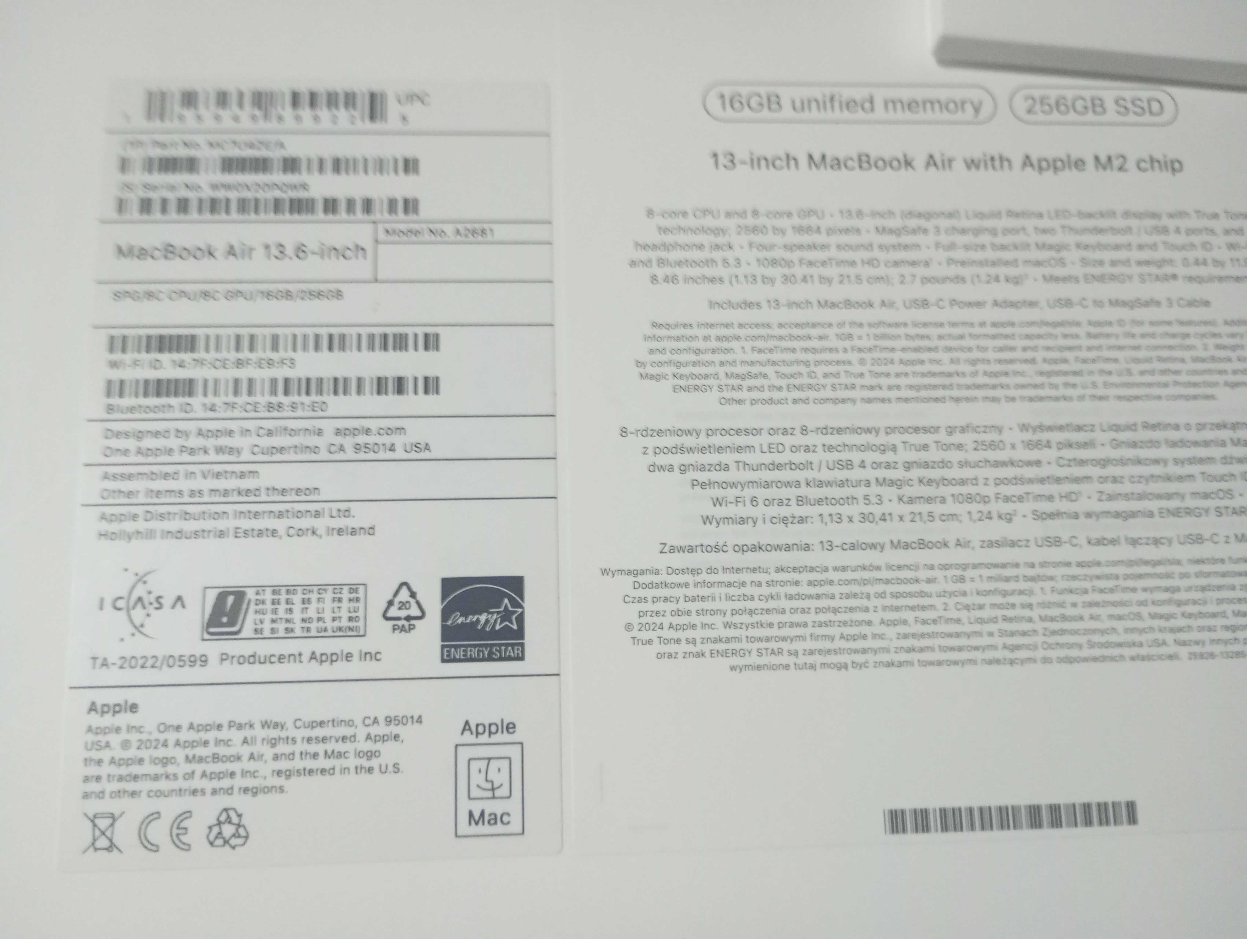 Лаптоп Макбук APPLE AIR 2