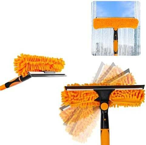 Нов Силиконов уред за почистване на стъкла и огледала, 2 в 1 дизайн