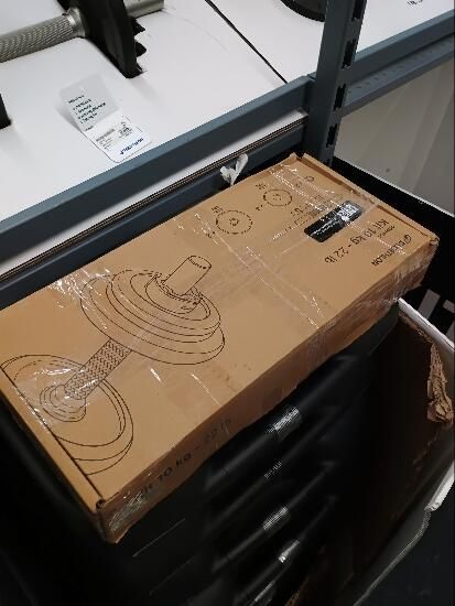 Set gantere bodybuilding 10 kg cu discuri - produs resigilat Decathlon