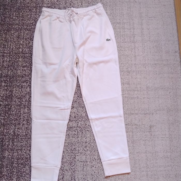 Pantaloni Lacoste Albi (M) Noi | Livrare cu verificare