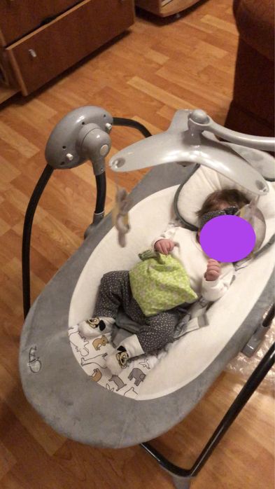 Leagan electric bebe Moni Zazu 0-6 luni stare perfecta!