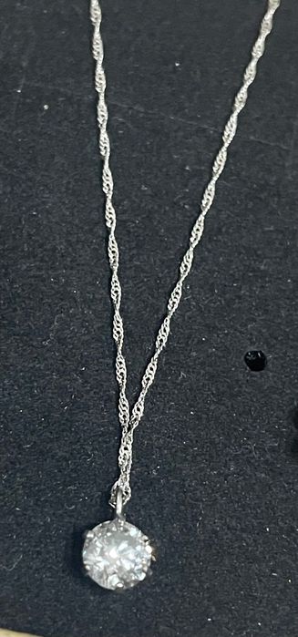 Lant din platina  si diamante naturale