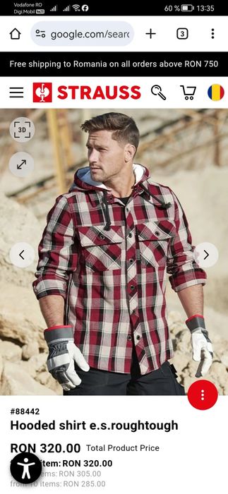 Hanorac cămașă engelbert strauss L