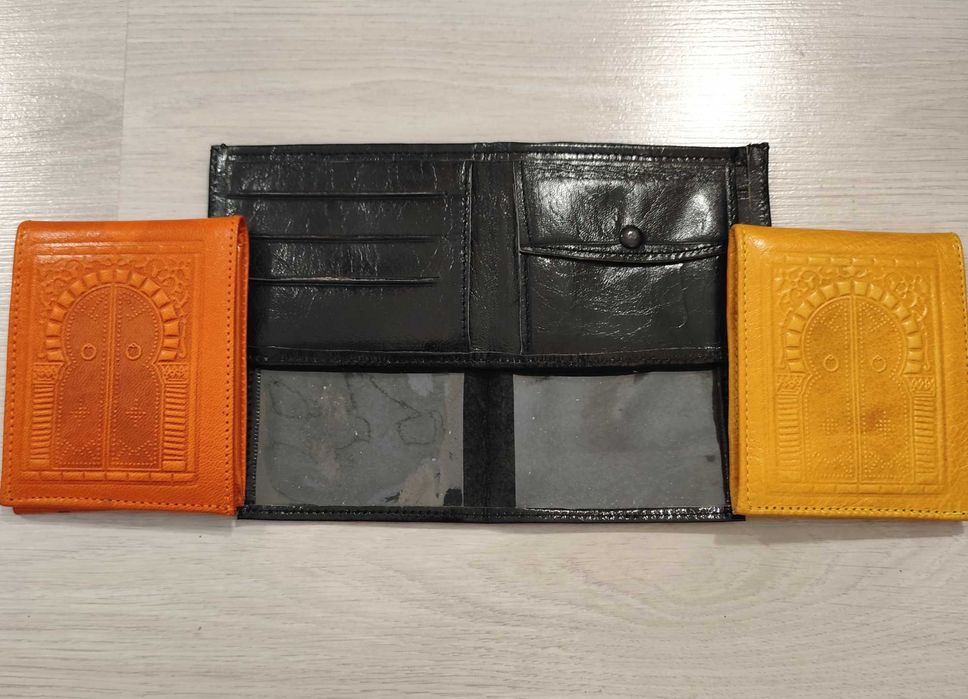 Промоция - 70%Най доброто Нов Портфейл истинска камилска кожа портмоне