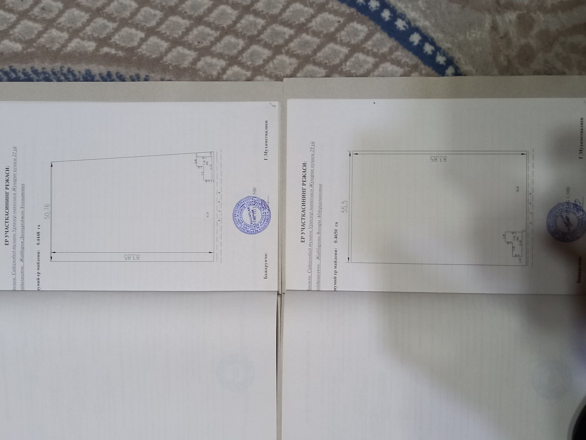 Sayxunobodda 2 ta 50 sotixtdan jami 1 gektar uchastka sotiladi.