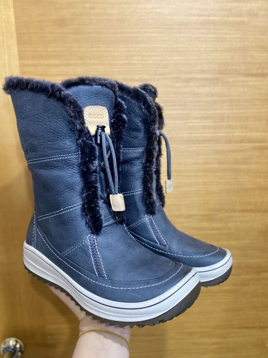 Сапоги Ecco женские кожаные с мембраной