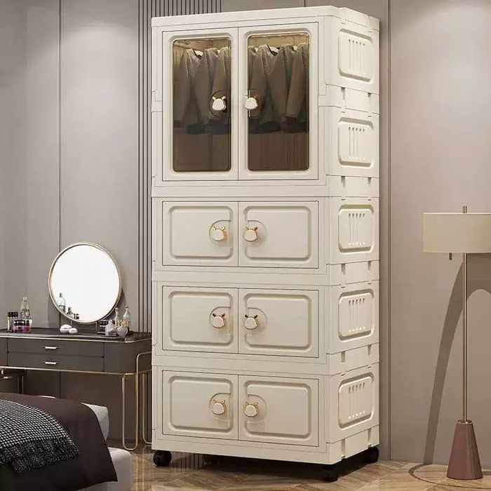 Детский пластиковый гардеробный шкаф