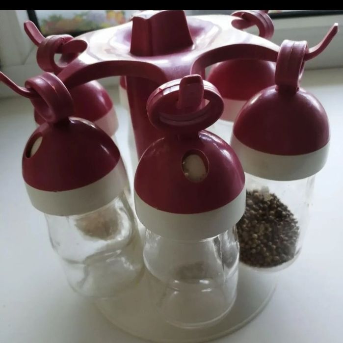 Набор солонок 6 шт стекло